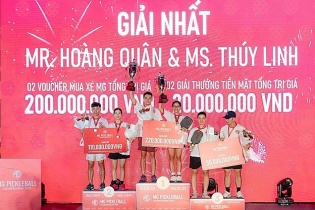 MG Pickleball Championship 2025 chuyển toàn bộ lệ phí tham dự giải cho công tác thiện nguyện