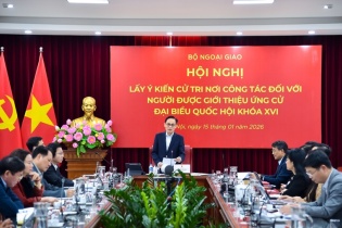 Bộ Ngoại giao giới thiệu đồng chí Lê Hoài Trung ứng cử đại biểu Quốc hội khóa XVI