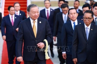 Tổng Bí thư Tô Lâm bắt đầu thăm cấp Nhà nước tới Vương quốc Campuchia