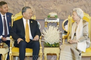 Tổng Bí thư Tô Lâm thăm Hoàng thái hậu Norodom Monineath Sihanouk