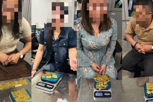 Phát hiện 4 hành khách giấu 12,3 kg "vàng lậu" tại sân bay Nội Bài