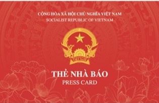 Mẫu thẻ nhà báo năm 2026 thiết kế theo chuẩn quốc tế, tích hợp mã QR