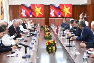 Đặc phái viên của Tổng Bí thư, Chủ tịch nước thăm Cuba, thông báo kết quả Đại hội XIV của Đảng