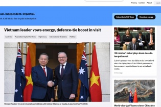 Báo chí Australia đưa tin đậm nét về chuyến thăm của Tổng Bí thư, Chủ tịch nước Tô Lâm