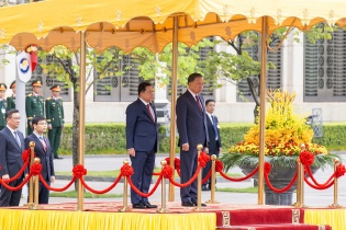 [Ảnh] Tổng Bí thư, Chủ tịch nước Tô Lâm chủ trì Lễ đón Tổng thống Myanmar