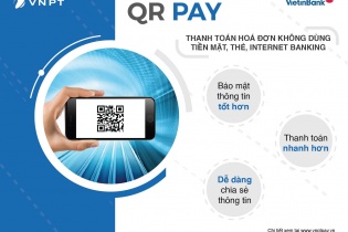 VinaPhone bắt đầu cho thanh toán qua QR code cho hoá đơn di động