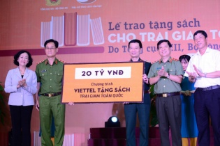 Viettel tặng 350.000 cuốn sách cho các trại giam trên toàn quốc