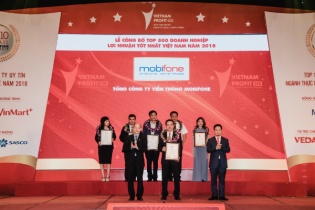 MobiFone nằm trong nhóm 20 doanh nghiệp có lợi nhuận lớn nhất năm 2018