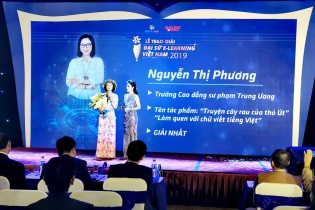 Cô giáo sáng tạo 2 bài học cho 36.000 trẻ khiếm thính trở thành Đại sứ E-Learning Việt Nam