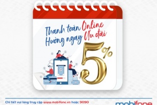 Thanh toán online, nhận ngay ưu đãi của MobiFone