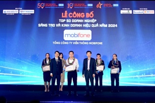 MobiFone nhận 3 giải thưởng, lọt top 10 "Doanh nghiệp Sáng tạo và Kinh doanh hiệu quả"