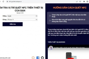 Hàng triệu khách hàng có thể quét chip NFC sinh trắc học chỉ trong 1 phút