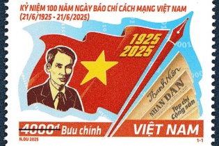 Phát hành bộ tem đặc biệt “Kỷ niệm 100 năm Ngày Báo chí cách mạng Việt Nam"