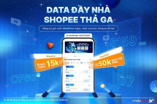 Đăng ký gói cước, nhận ngay voucher: Ưu đãi kép dành riêng cho thuê bao MobiFone