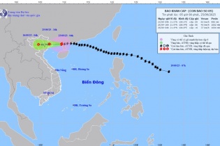 Bão số 9 Ragasa suy yếu dần nhưng vẫn gây mưa to, gió lớn