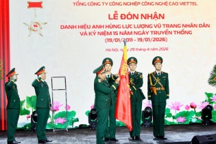 Viettel High Tech đón nhận danh hiệu Anh hùng Lực lượng vũ trang nhân dân