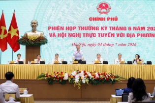 Nghị quyết phiên họp Chính phủ thường kỳ tháng 6/2026 và Hội nghị Chính phủ với địa phương