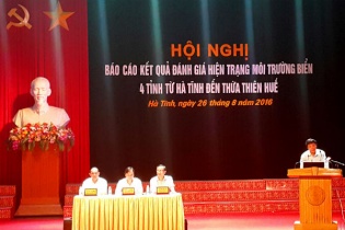 Hà Tĩnh: Công bố kết quả điều tra ô nhiễm môi trường biển 4 tỉnh miền Trung