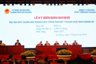 KCN Tràng Duệ - Hải Phòng mở rộng quy mô 600 ha