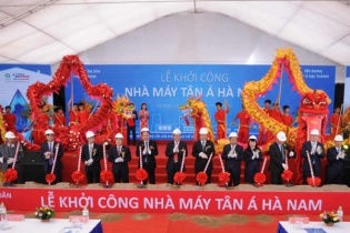 Tấn Á Đại Thành khởi công nhà máy thứ 12 tại Hà Nam, vốn gần 500 tỷ đồng