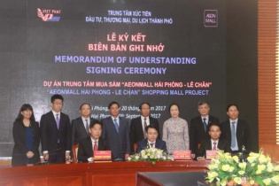 AEON MALL xúc tiến đầu tư 180 triệu USD vào Hải Phòng
