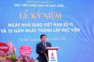 Bộ trưởng Nguyễn Chí Dũng: Học viện Chính sách và Phát triển phải trở thành cơ sở đào tạo chính sách uy tín