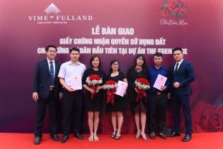 Cư dân đầu tiên Dự án The Eden Ros được bàn giao "sổ đỏ"