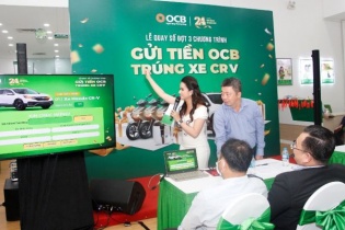 OCB công bố kết quả quay số đợt 3 và cuối kỳ chương trình “Gửi tiền OCB - Trúng xe CR-V"
