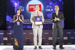 Vietjet, Viettel, Vinamilk...vào top 50 Thương hiệu dẫn đầu 2020 do Forbes bình chọn