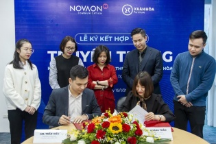 Nội thất Xuân Hoà ký hợp đồng hợp tác chiến lược với Novaon Communication năm 2021