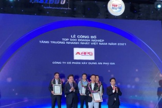 An Phú Gia xuất sắc vào Top 15 doanh nghiệp tăng trưởng nhanh nhất Việt Nam