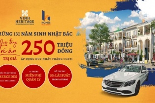 Chỉ một tỷ đồng sở hữu căn Shophouse tại Vinh heritage ngay trung tâm TP. Vinh