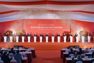 Vingroup khởi công Nhà máy Sản xuất Pin VinES tại Khu kinh tế Vũng Áng
