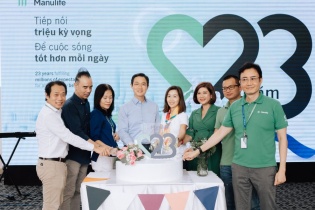 Manulife kỷ niệm 23 năm đồng hành cùng tạo ra một tương lai tốt đẹp hơn cho Việt Nam