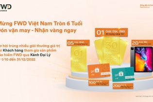 Tham gia bảo hiểm FWD, khách hàng có cơ hội nhận ngay 30 lượng vàng