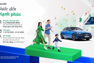 Manulife Việt Nam tri ân khách hàng với chương trình khuyến mại "Bước đến hạnh phúc"
