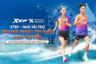 Xtep - Nhà tài trợ độc quyền trang phục thi đấu Giải VnExpress Marathon Marvelous Nha Trang