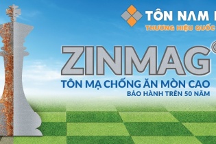 Tôn ZINMAG® - Tôn mạ chống ăn mòn cao, bảo hành trên 50 năm