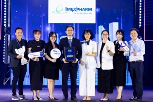 Imexpharm được vinh danh trong Top 5 công ty có môi trường làm việc tốt nhất Việt Nam 