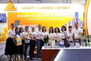 Gian hàng Hoá chất xây dựng GPS Việt Nam gây ấn tượng mạnh tại Triển lãm Vietbuild Hà Nội 2023