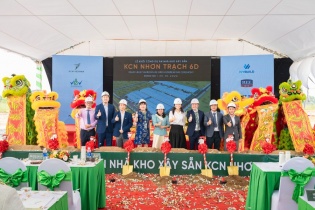 Tập đoàn KCN Việt Nam khởi công nhà kho xây sẵn theo tiêu chuẩn LEED tại Đồng Nai