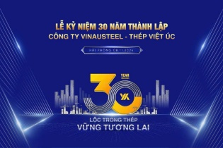 Vinausteel nhận Thương hiệu Quốc gia trong dịp kỷ niệm 30 năm thành lập