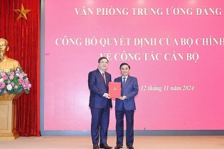 Bí thư Tỉnh ủy Nam Định giữ chức Phó Chánh Văn phòng Trung ương Đảng