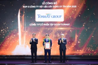 TONMAT Group năm thứ 3 liên tiếp giữ vững vị thế Top 5 Công ty vật liệu xây dựng uy tín Việt Nam