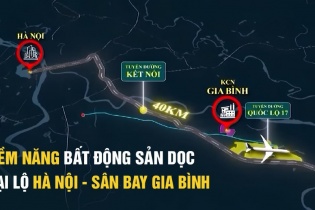 Tiềm năng bất động sản dọc Đại lộ Hà Nội, sân bay Gia Bình