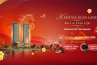 Diamond Hill Thái Nguyên tặng Vespa, gia tăng sức hút căn hộ cao cấp đầu năm 2026
