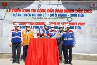 TP.HCM: Triển khai thi công dự án Metro số 1 dịp đầu năm 2022  