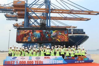 Cảng Gemalink đánh dấu 1 triệu TEU container thông qua sau một năm hoạt động 