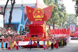 Hình ảnh buổi tổng duyệt diễu binh, diễu hành khí thế trên đường Lê Duẩn