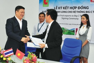 100 tấn thanh long Việt vào siêu thị Big C Thái Lan
